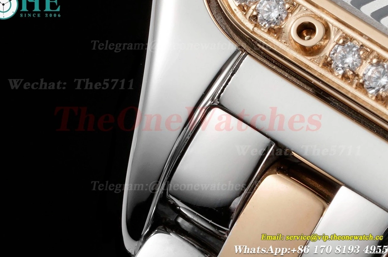White RG Panthere AF Quartz Ladies Dia 22mm Secrete Small De SS 0521